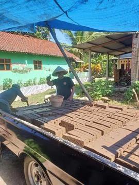 Unloading and loading Foto stock