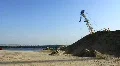 Unloading of barge HD Footage