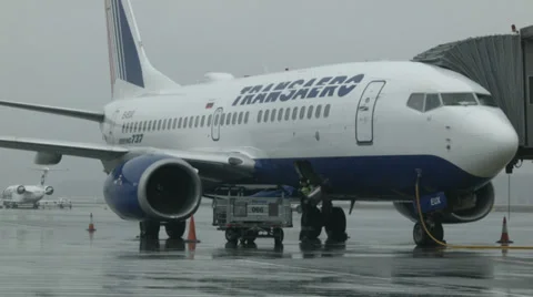 Unloading cargo Stock Footage 33731651