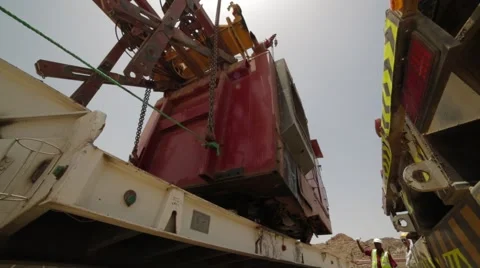 Unloading Cargo From The Truck Video stock 62082925