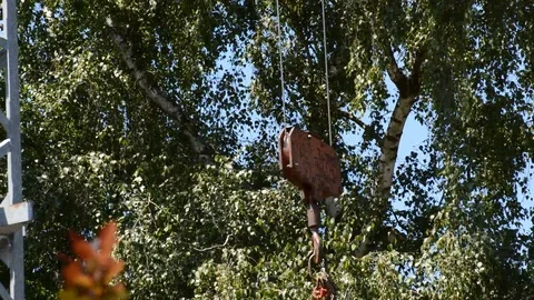 Unloading containers Stock Footage 93735634