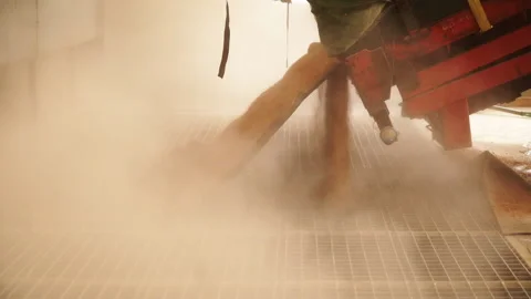 Unloading Corn Into The Grain Silo. Indonesia Stock Footage 149775994