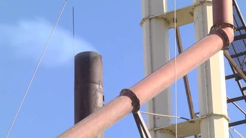 Unloading corn from the machine at the elevator Stock Footage 145524975