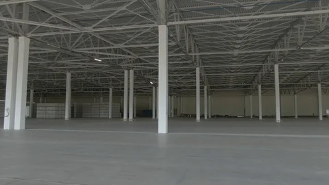 Unloading goods from a train, logistics, hangar Stock Footage 115048406