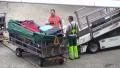 unloading luggage from airplane HD Footage