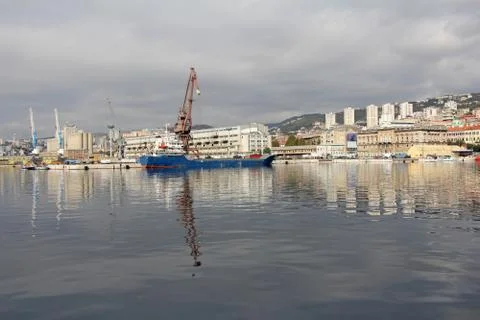 Unloading ship Stock Photos
