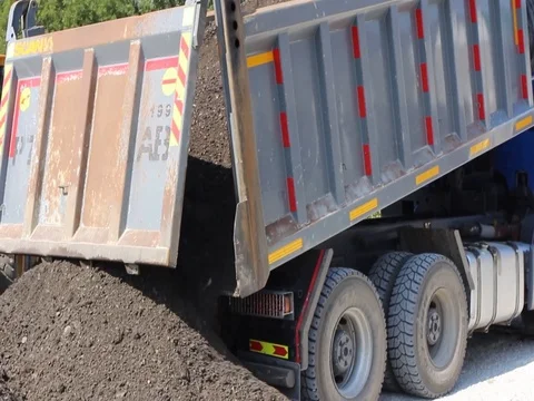 Unloading of the truck. Stock Footage 80760178