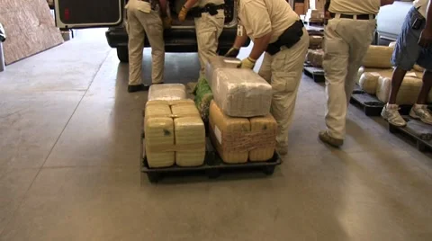 Unloading van in DEA Marijuana holding facility (HD) c Vidéo 8648489