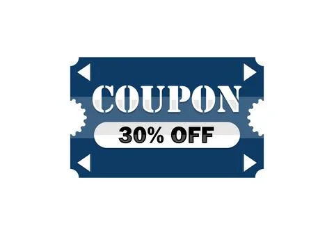 Unlock 30% Off with This Exclusive Coupon Code Stock Illustration