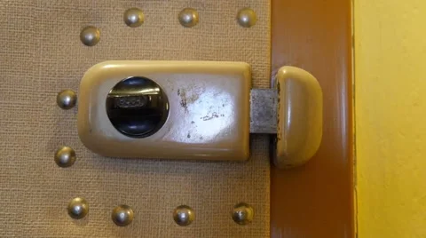 Unlock and Lock the Door Stock Footage 47517622