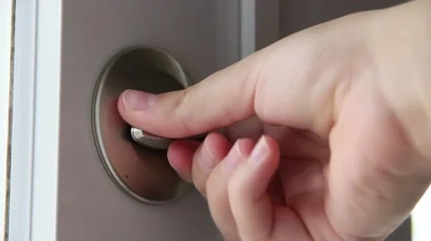 Unlock and open door Video stock 40702994