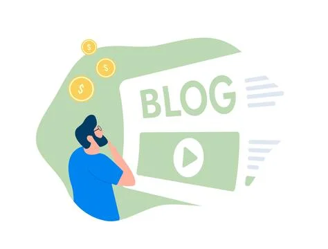 Unlock blog monetization potential with subscription-based content, affiliate Illustrazione stock