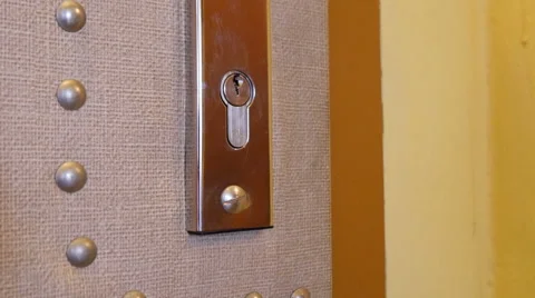 Unlock the Door Stock Footage 47517334