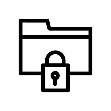 Unlock folder icon design in filled and outlined style 스톡 일러스트