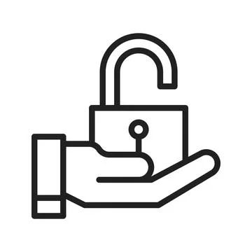 Unlock icon image. Stock-Illustration
