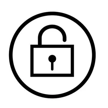 Unlock icon - vector iconic design Stock Illustration