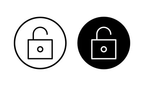 Unlock icon vector illustration. Unlock sign and symbol. unlocked padlock ico Stock Illustration