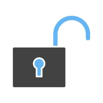 Unlock icon vector image. Stock Illustration
