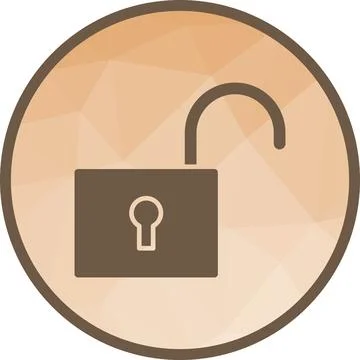 Unlock icon vector image. Stock Illustration