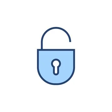 Unlock icon vector. Unlock sign and symbol. unlocked padlock icon 스톡 일러스트