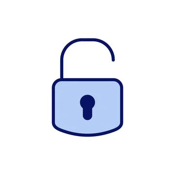 Unlock icon vector. Unlock sign and symbol. unlocked padlock icon Stock Illustration