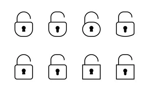 Unlock icon vector. Unlock sign and symbol. unlocked padlock icon イラスト素材