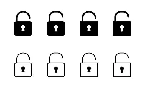 Unlock icon vector. Unlock sign and symbol. unlocked padlock icon イラスト素材