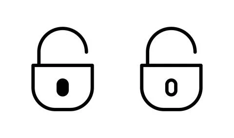 Unlock icon vector. unlocked padlock icon. unlock password Stock-Illustration