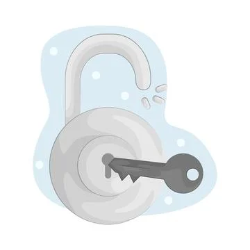 Unlock Illustration Stock Illustration