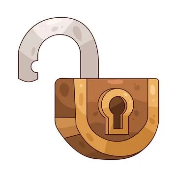 Unlock illustration Stock Illustration