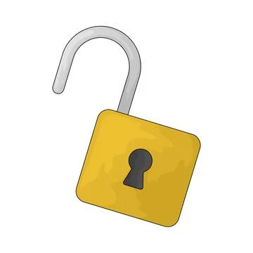 Unlock illustration Stock Illustration