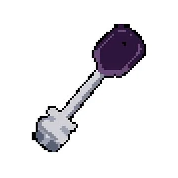 Unlock key pixel art vector illustration Stock Illustration