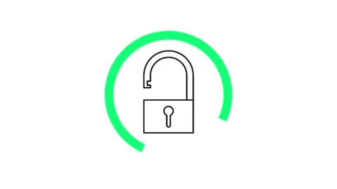 Unlock loading animation Stock Footage 312269048