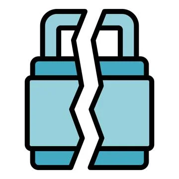 Unlock padlock icon vector flat Illustration