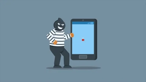 Unlock Security System And Steal Data Stock Footage 306831776