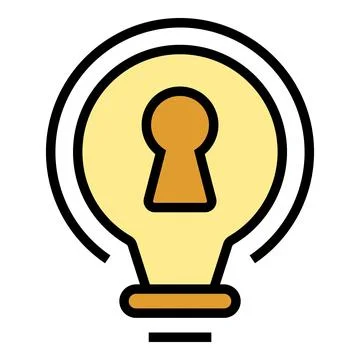 Unlock strategy icon vector flat Stock Illustration