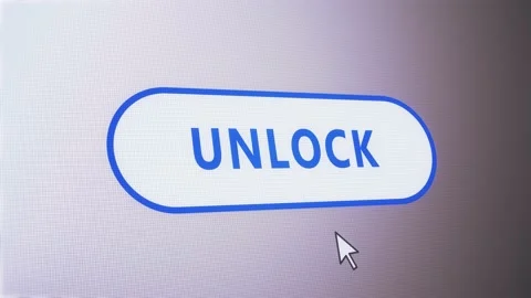 Unlock text button icon click mouse label tag animation 動画素材 146730230
