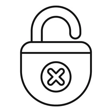Unlock tool for padlock accessing system Stock Illustration