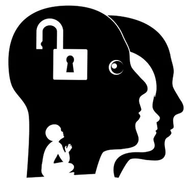 Unlock your Inner Child Stock Illustration