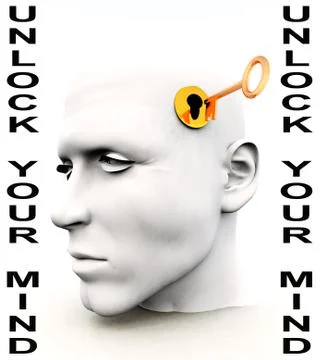 Unlock Your Mind Stock Illustration