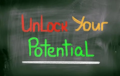 Unlock your potential concept Stock Illustration