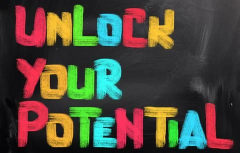 Unlock your potential concept Stock Illustration