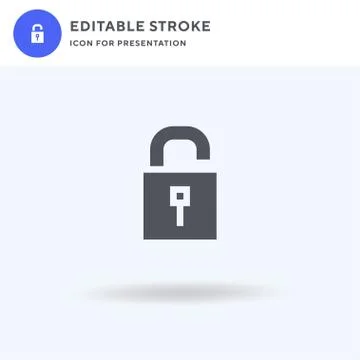 Unlocked icon vector, filled flat sign, solid pictogram isolated on white, logo イラスト素材