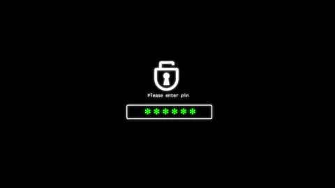 Unlocked lock icon animation with access granted text. Unlocked lock icon s.. Stock Footage 337131204