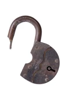Unlocked lock Stock Photos