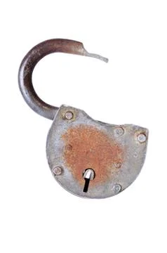 Unlocked lock Stock Photos