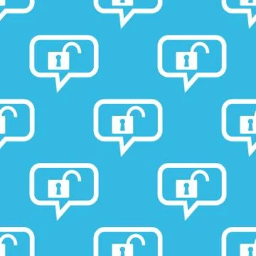 Unlocked message pattern Stock Illustration