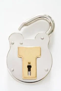 Unlocked padlock Stock Photos