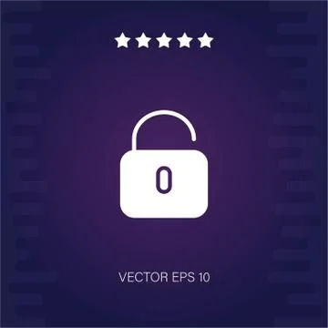 Unlocked vector icon Stock Illustration