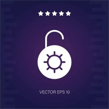Unlocked vector icon Stock Illustration